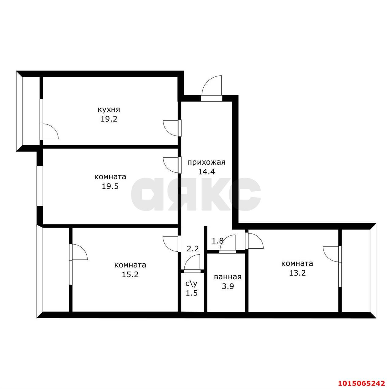 Фото №16: 3-комнатная квартира 90 м² - Краснодар, Репино, пр-д Репина, 20