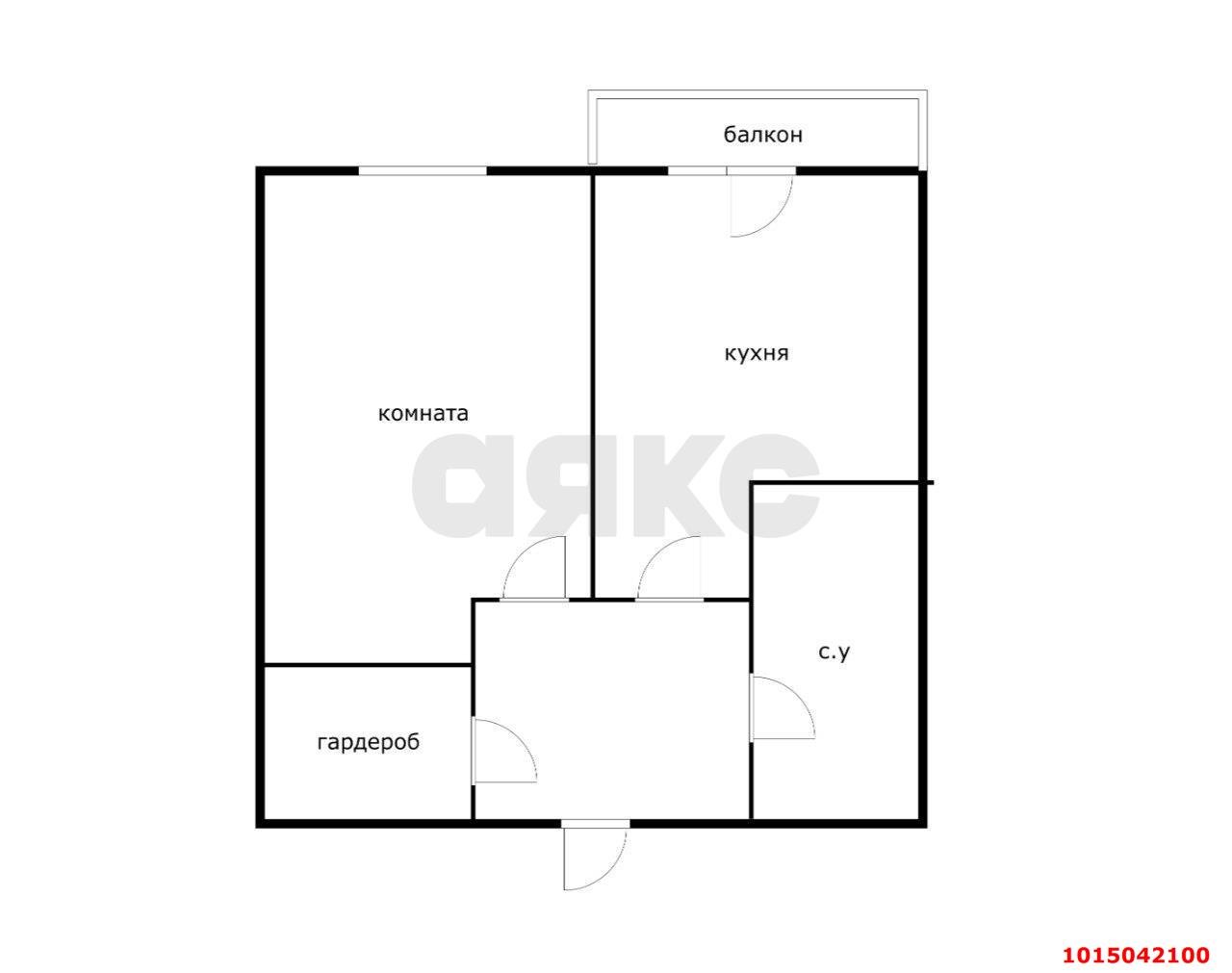 Фото №14: 1-комнатная квартира 38 м² - Краснодар, жилой комплекс Инсити, ул. Командорская, 5/2