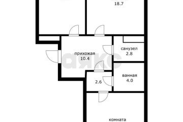 Фото №4: 2-комнатная квартира 69 м² - Краснодар, мкр. ЖК Тургенев, ул. Дальняя, 8к2