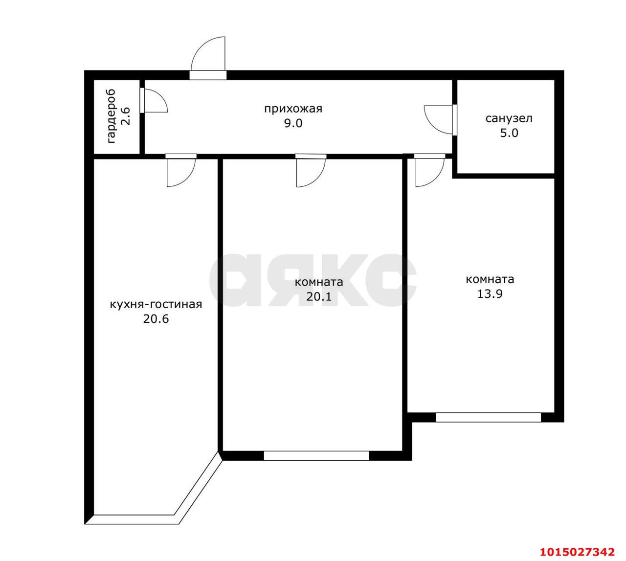 Фото №18: 2-комнатная квартира 71 м² - Краснодар, Школьный, ул. Филатова, 19