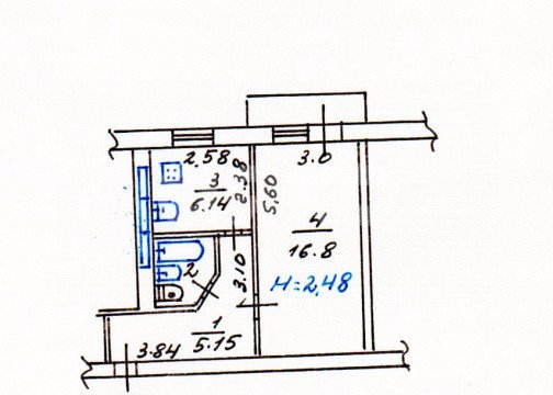 Фото №10: 1-комнатная квартира 31 м² - Мариуполь, Приморский, ул. Бахчиванджи, 18