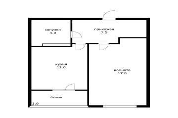 Фото №3: 1-комнатная квартира 43 м² - Краснодар, мкр. жилой комплекс Поющие Фонтаны, ул. Невкипелого, 18к2