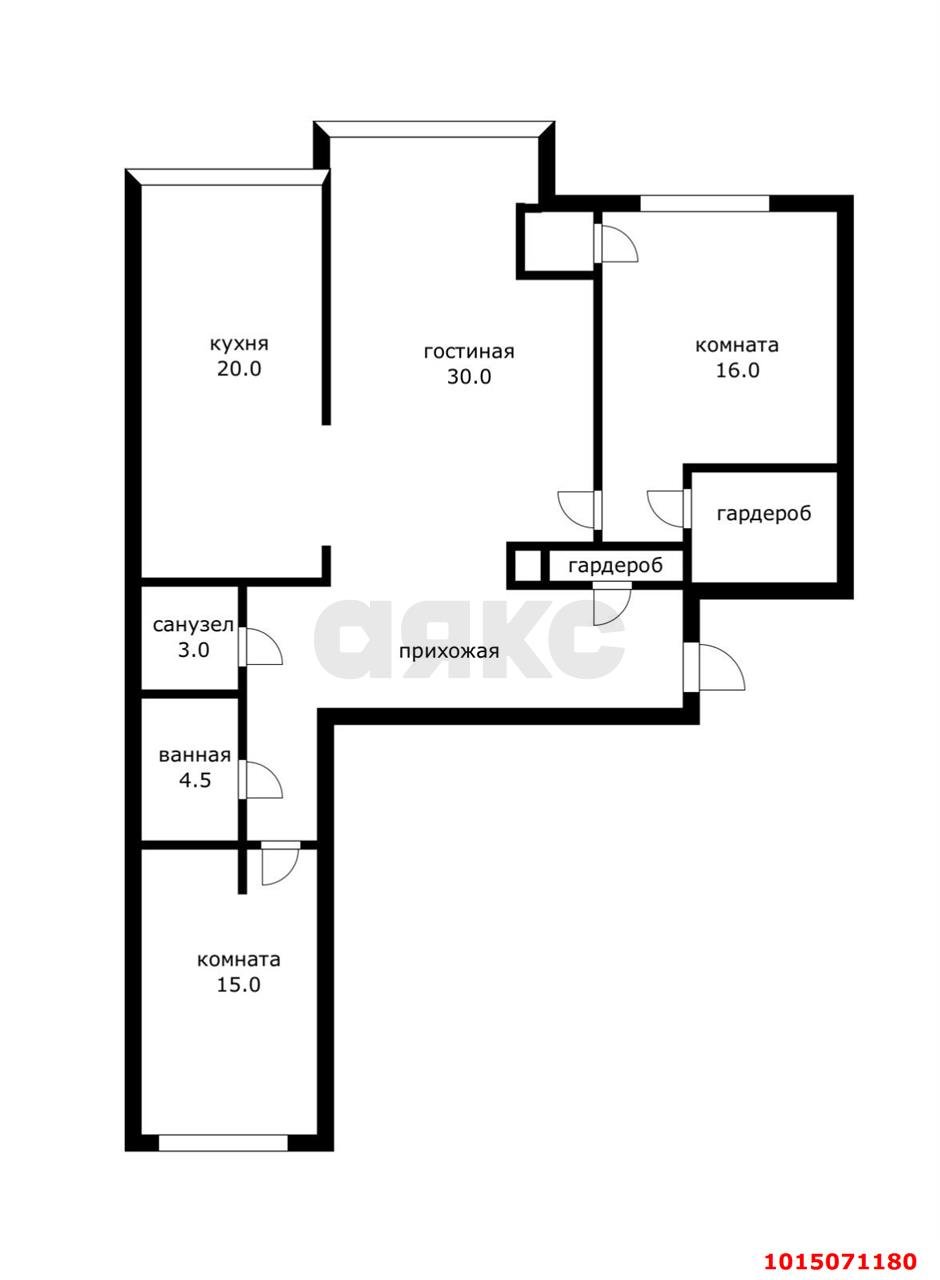 Фото №19: 3-комнатная квартира 110 м² - Краснодар, Западный внутригородской округ, мкр. Фестивальный, ул. Дальняя, 39/3