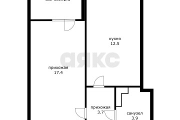 Фото №4: 1-комнатная квартира 40 м² - Южный, мкр. жилой комплекс История-2, ул. Екатерининская, 3к1