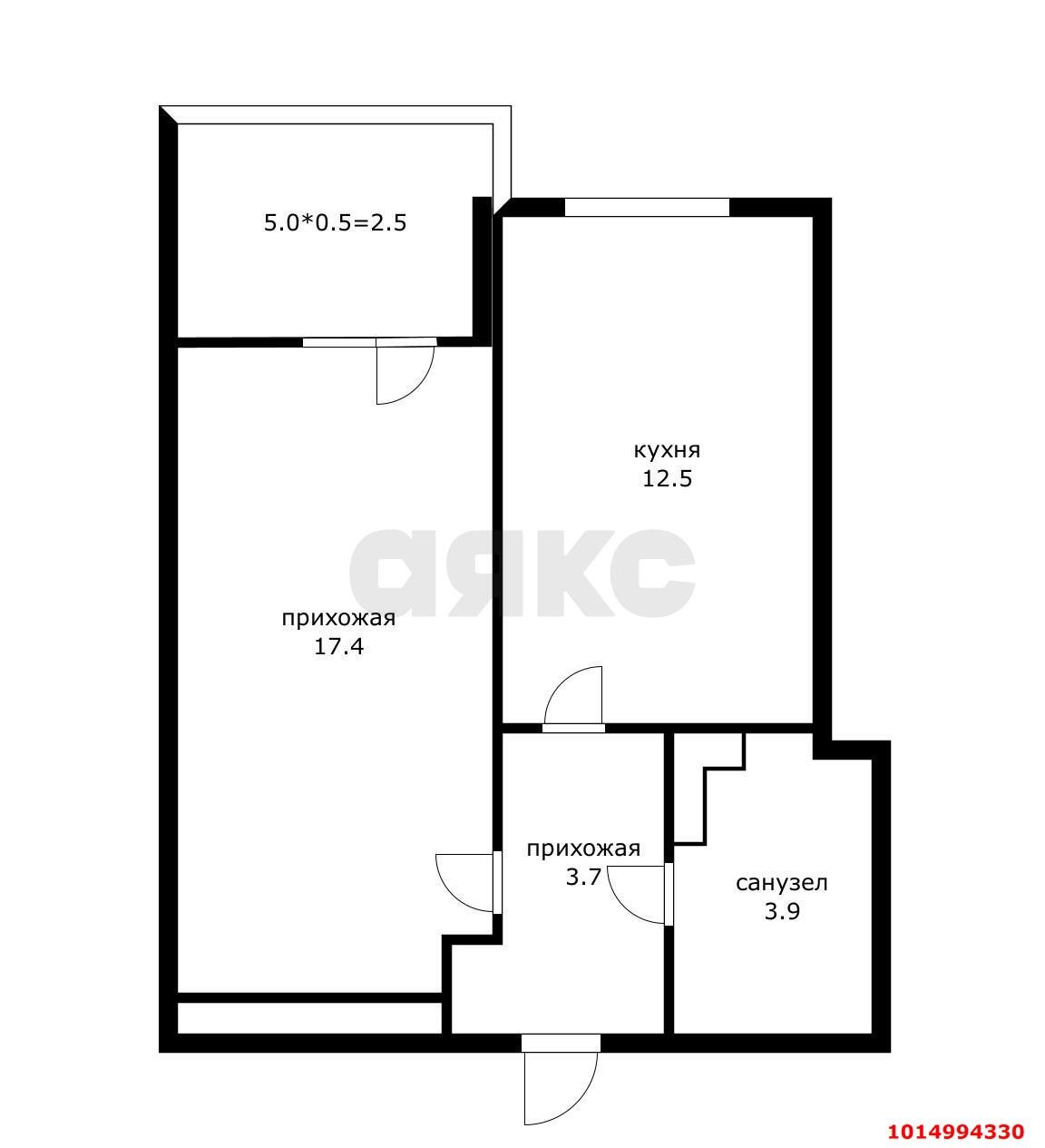 Фото №4: 1-комнатная квартира 40 м² - Южный, жилой комплекс История-2, ул. Екатерининская, 3к1