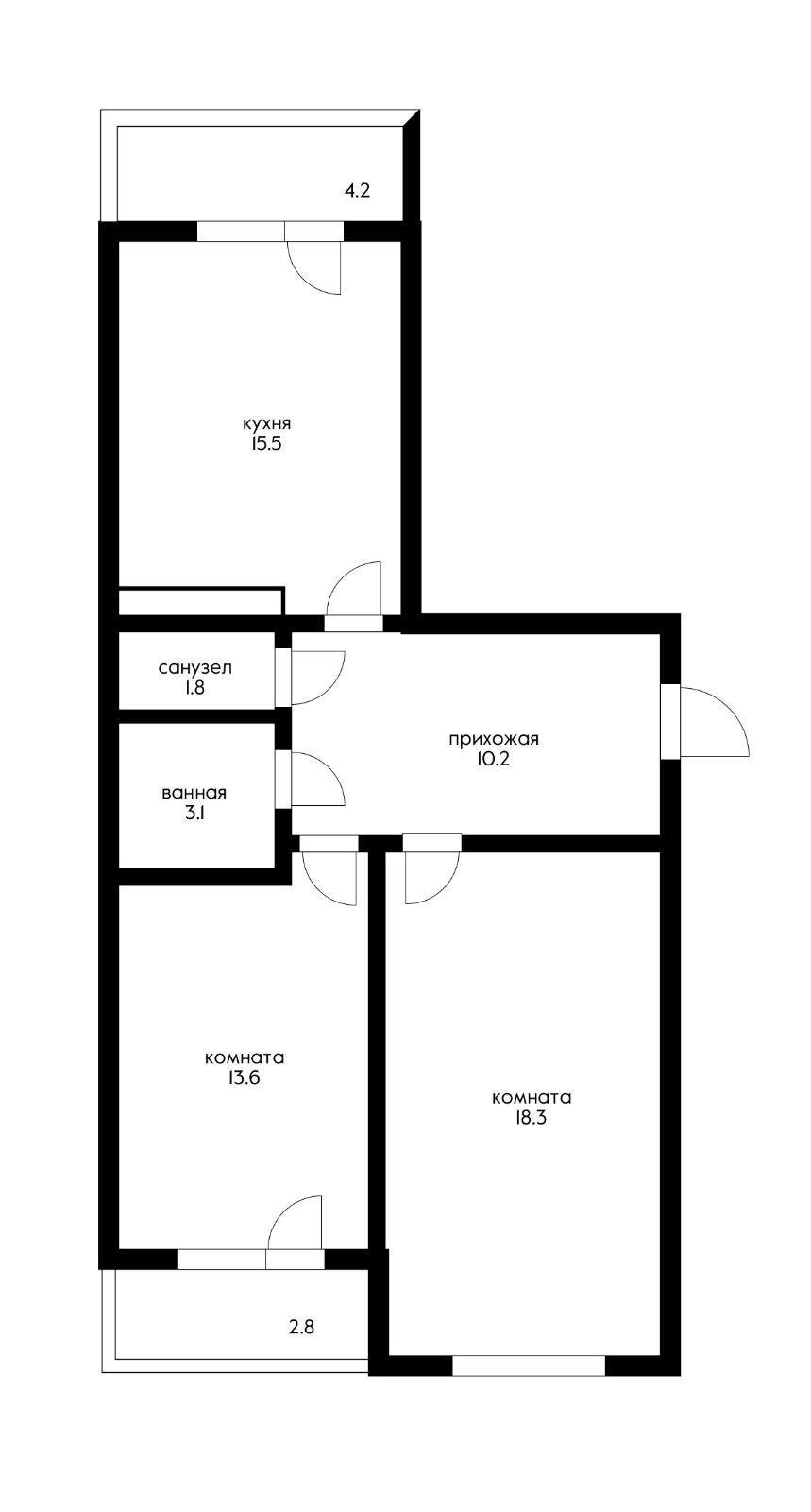 Фото №10: 2-комнатная квартира 70 м² - Краснодар, Карасунский внутригородской округ, ж/р Новознаменский, ул. Войсковая, 20к3