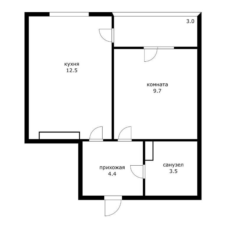 Фото №4: 1-комнатная квартира 35 м² - Краснодар, Прикубанский внутригородской округ, мкр. жилой комплекс Самолёт, ул. Западный Обход, 39/2