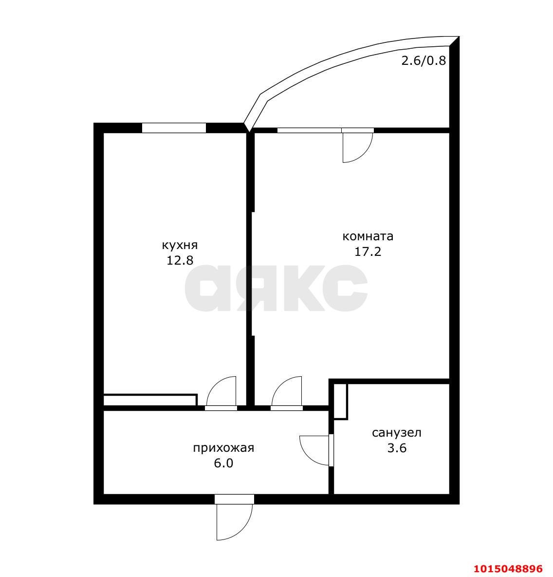 Фото №13: 1-комнатная квартира 40 м² - Краснодар, Краевая Клиническая Больница, ул. Домбайская, 6