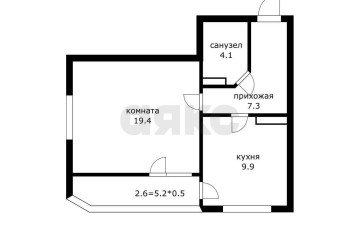 Фото №3: 1-комнатная квартира 46 м² - Краснодар, мкр. ЖК Керченский, ул. им. Героя Сарабеева В.И., 3/1