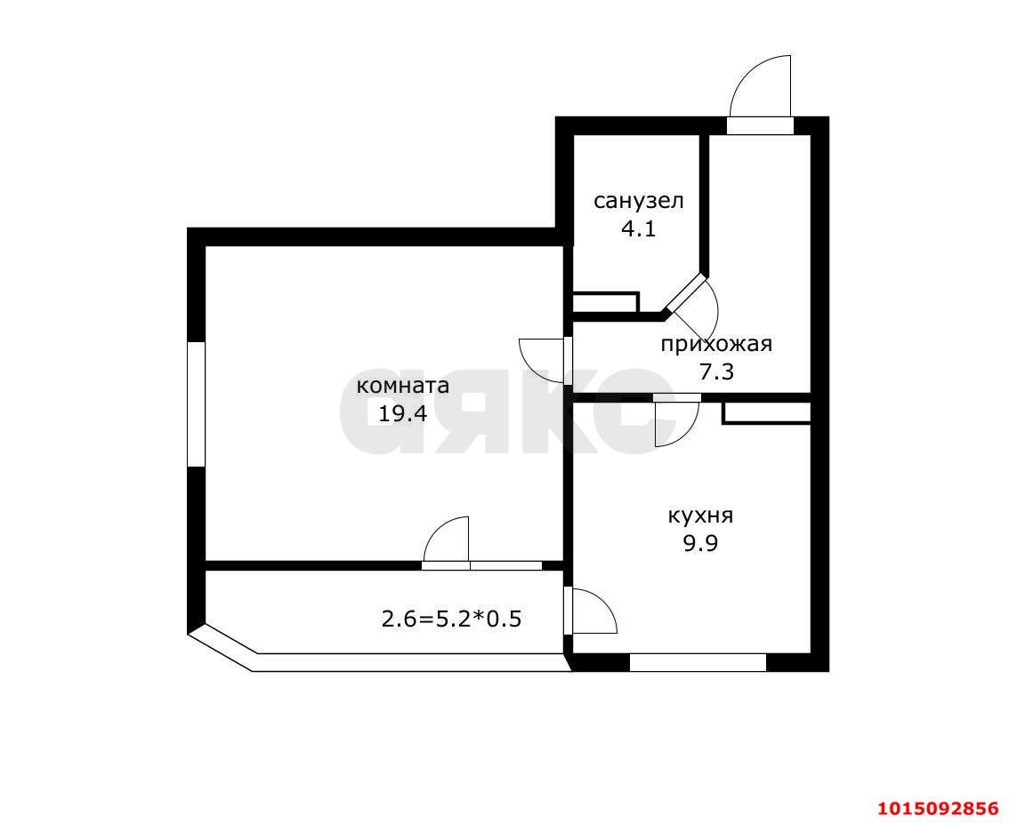 Фото №3: 1-комнатная квартира 46 м² - Краснодар, ЖК Керченский, ул. им. Героя Сарабеева В.И., 3/1