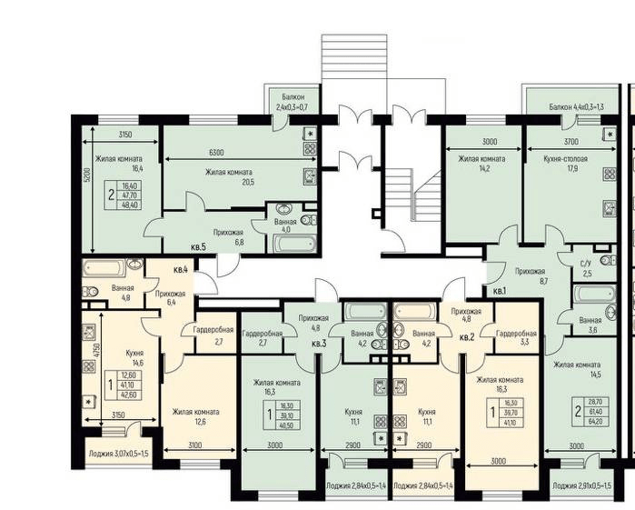 Фото №8: 1-комнатная квартира 40 м² - Берёзовый, жилой комплекс Нова Вита, Прикубанский внутригородской округ, Прогресс, мкр. жилой комплекс Прогресс, ул. имени А.Н. Лодыгина, 6к3