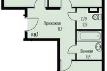 Фото №1: 2-комнатная квартира 64 м² - Берёзовый, мкр. жилой комплекс Прогресс, ул. имени А.Н. Лодыгина, 6к3