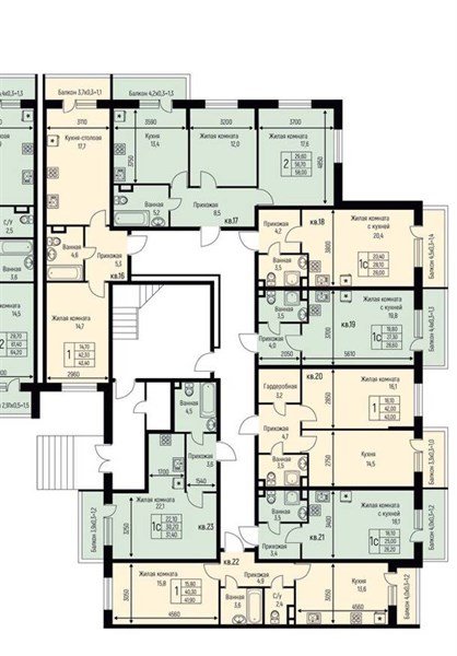 Фото №8: 1-комнатная квартира 41 м² - Берёзовый, жилой комплекс Нова Вита, Прикубанский внутригородской округ, Прогресс, мкр. жилой комплекс Прогресс, ул. имени А.Н. Лодыгина, 6к3