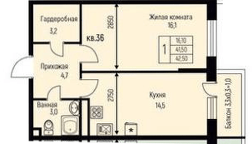 Фото №1: 1-комнатная квартира 42 м² - Берёзовый, жилой комплекс Нова Вита, Прикубанский внутригородской округ, Прогресс, мкр. жилой комплекс Прогресс, ул. имени А.Н. Лодыгина, 6к3