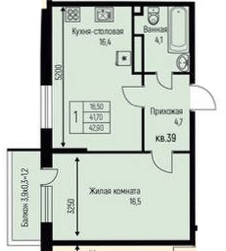 Фото №1: 1-комнатная квартира 42 м² - Берёзовый, жилой комплекс Нова Вита, Прикубанский внутригородской округ, Прогресс, мкр. жилой комплекс Прогресс, ул. имени А.Н. Лодыгина, 6к3
