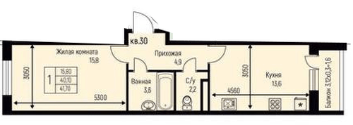 Фото №1: 1-комнатная квартира 41 м² - Берёзовый, жилой комплекс Нова Вита, Прикубанский внутригородской округ, Прогресс, мкр. жилой комплекс Прогресс, ул. имени А.Н. Лодыгина, 6к3