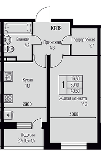 Фото №1: 1-комнатная квартира 40 м² - Берёзовый, жилой комплекс Нова Вита, Прогресс, жилой комплекс Прогресс, мкр. Прикубанский внутригородской округ, ул. имени А.Н. Лодыгина, 6к2/1