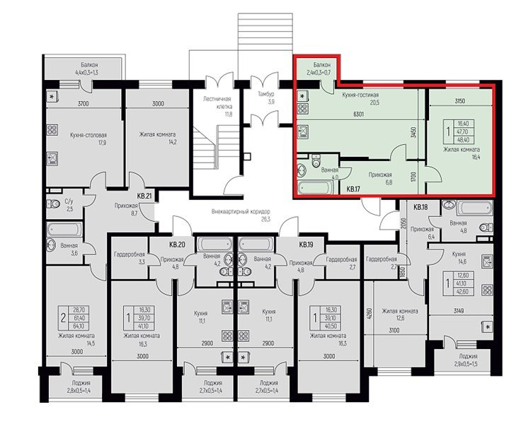 Фото №9: 1-комнатная квартира 40 м² - Берёзовый, жилой комплекс Нова Вита, Прогресс, жилой комплекс Прогресс, мкр. Прикубанский внутригородской округ, ул. имени А.Н. Лодыгина, 6к2/1