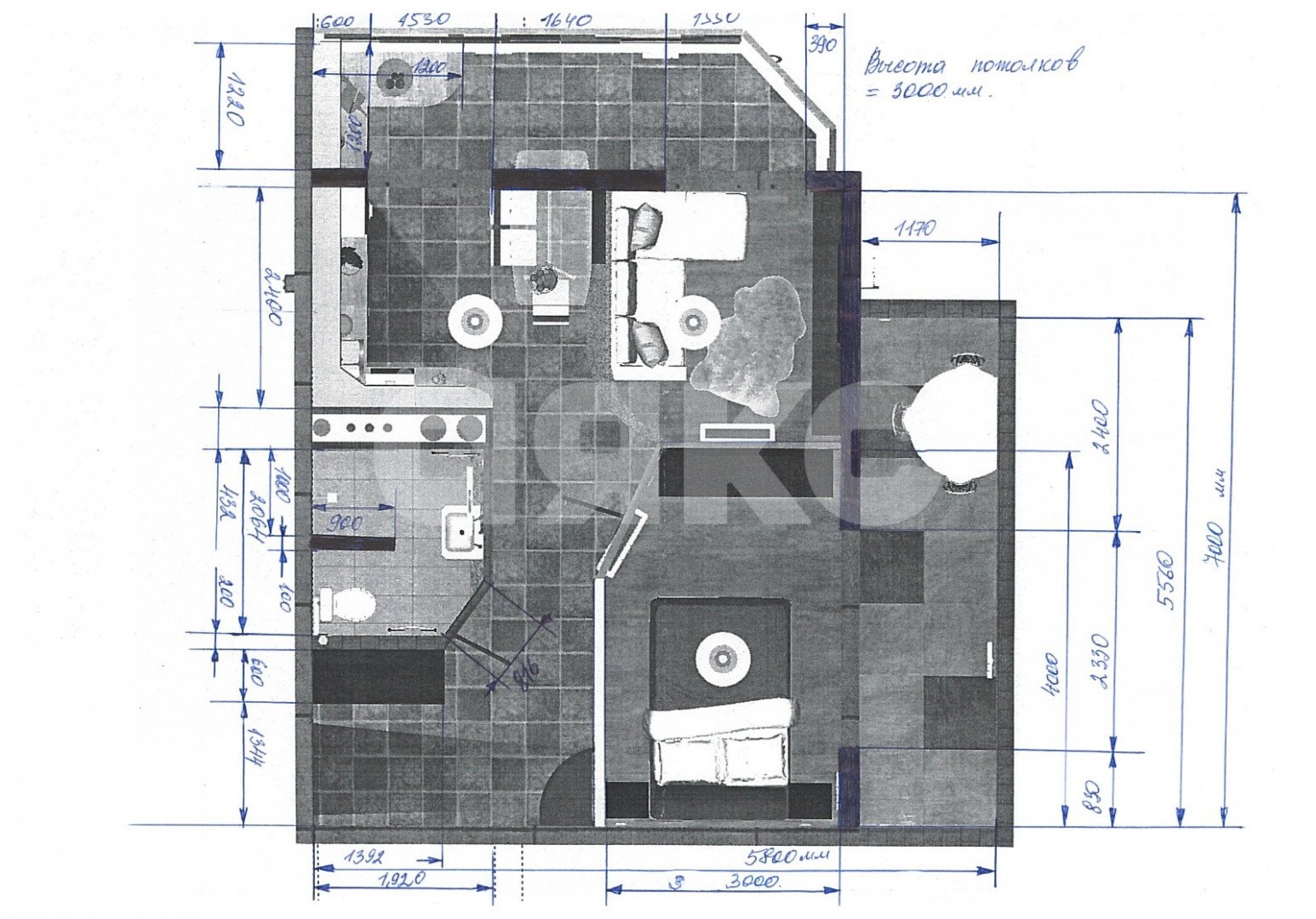 Фото №30: 1-комнатная квартира 52 м² - Сочи, Приморье, ул. Есауленко, 4/6