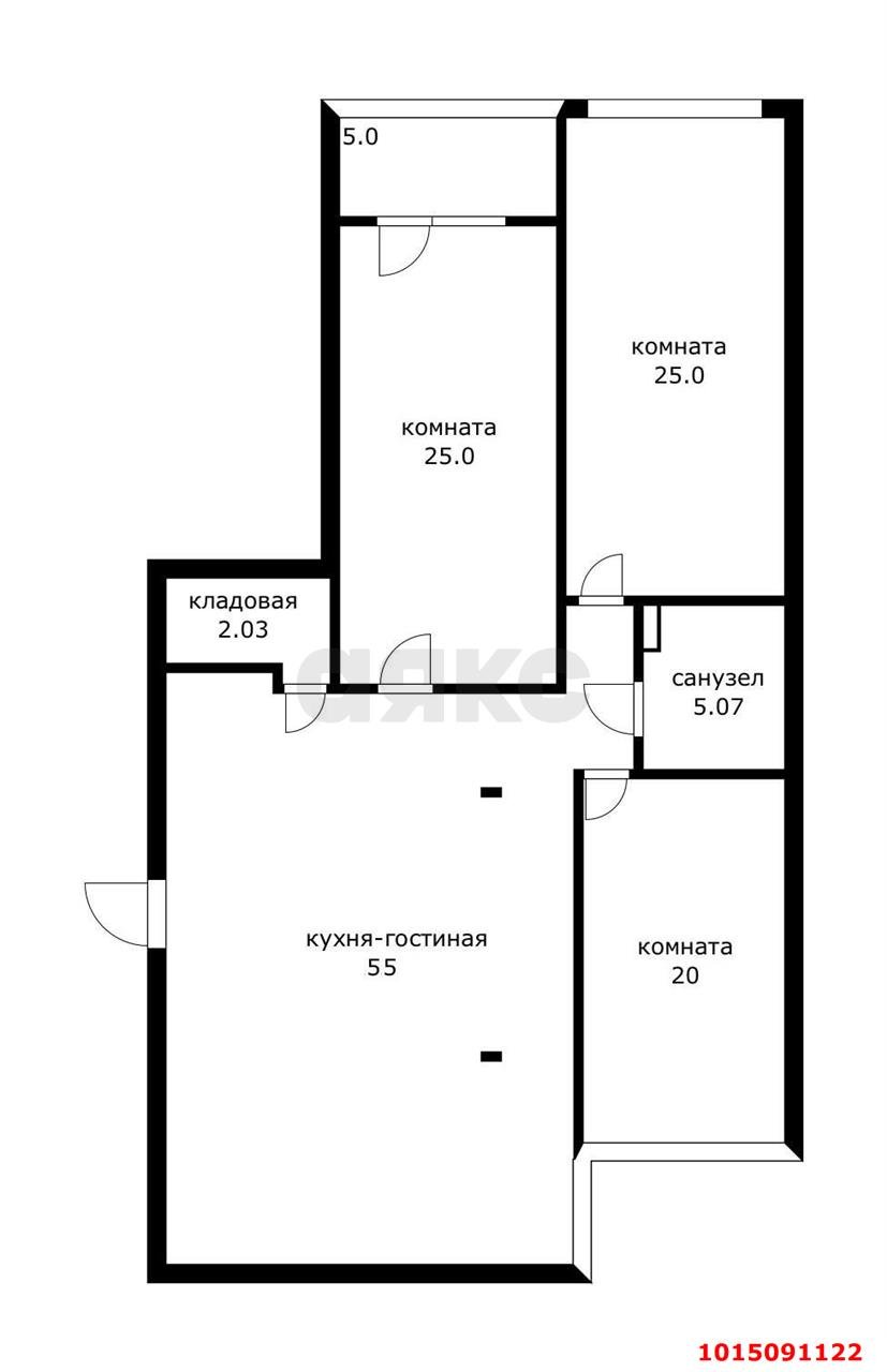 Фото №20: 3-комнатная квартира 137 м² - Краснодар, Прикубанский внутригородской округ, Отделение № 1 совхоза Солнечный, мкр. Фестивальный, ул. Атарбекова, 5