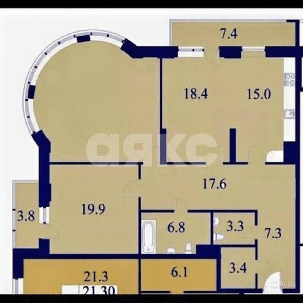 Фото №16: 3-комнатная квартира 127 м² - Реутов, ЖК Маяк, ул. Комсомольская, 21к1