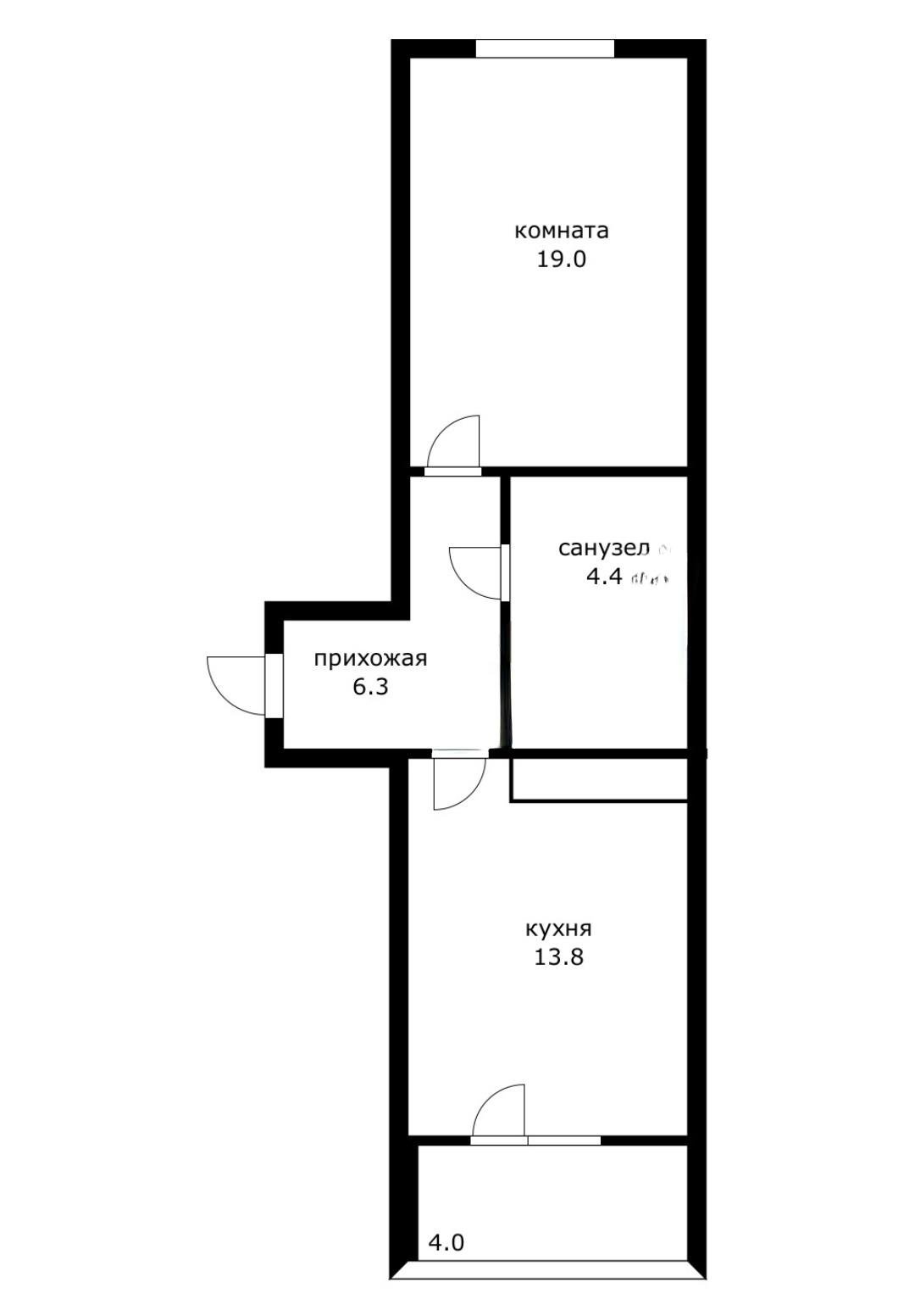 Фото №15: 1-комнатная квартира 50 м² - Краснодар, Прикубанский внутригородской округ, Фестивальный, мкр. Солнечный, ул. Казбекская, 5