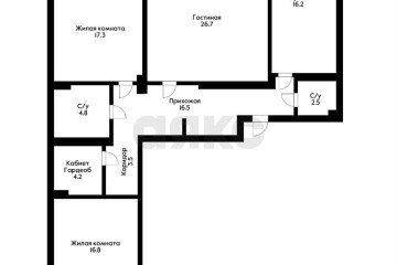 Фото №3: 3-комнатная квартира 117 м² - Краснодар, мкр. Центральный, ул. Кубанская Набережная, 58