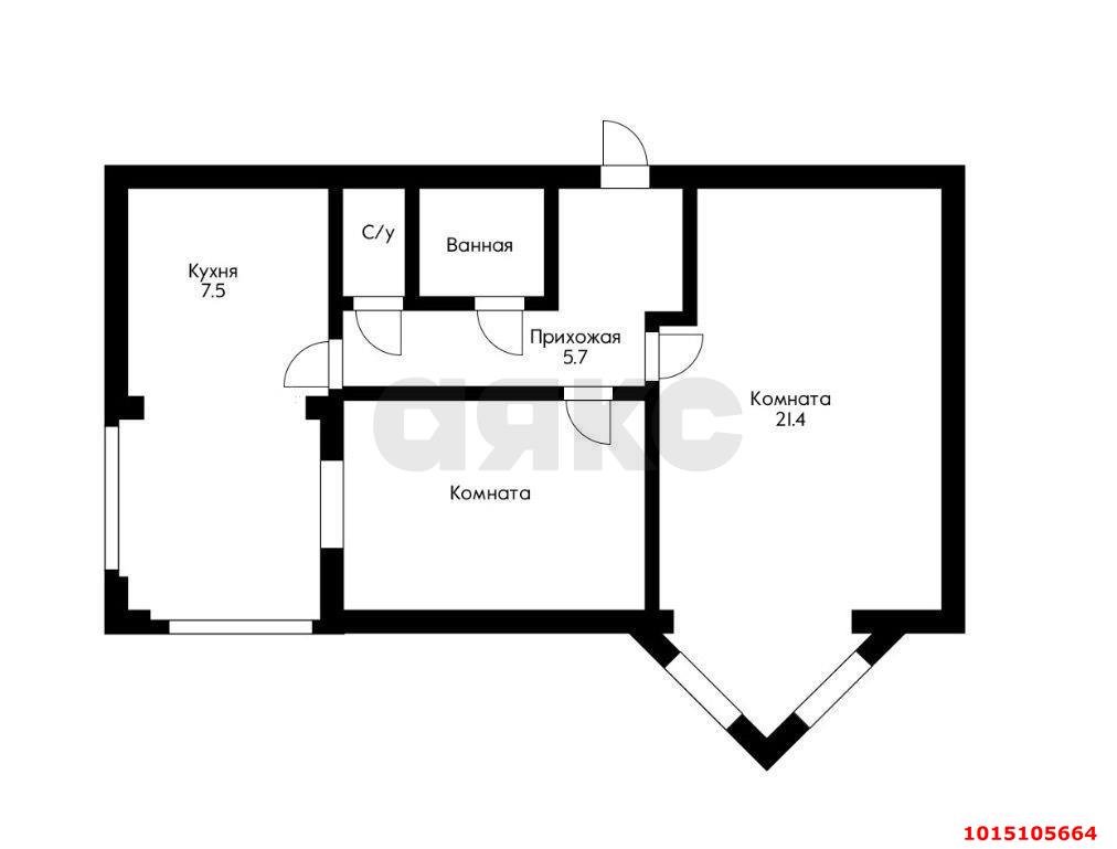Фото №5: 2-комнатная квартира 56 м² - Краснодар, Дубинка, ул. Ставропольская, 80