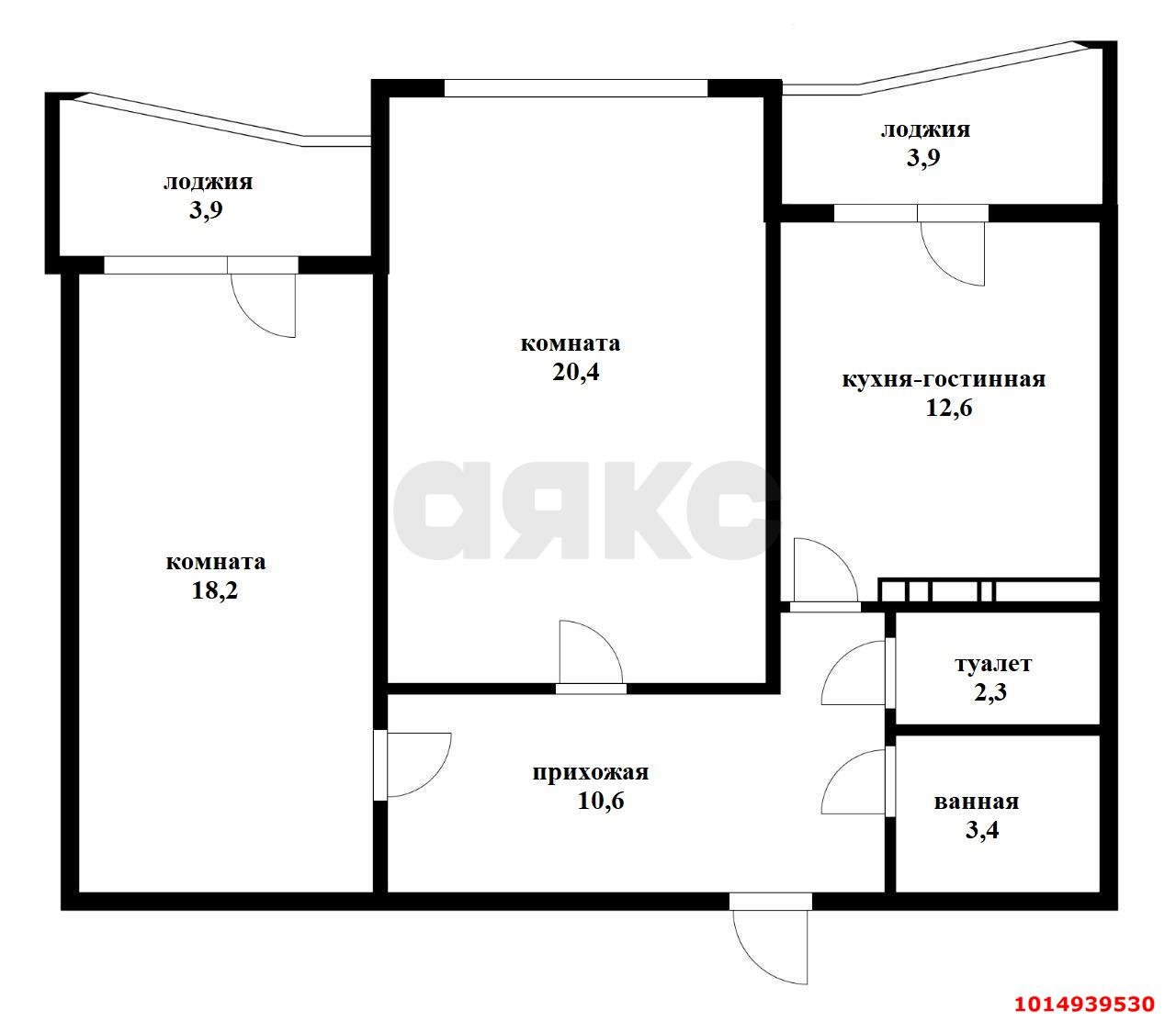 Фото №5: 2-комнатная квартира 74 м² - Краснодар, жилой комплекс Достоевский, ул. Достоевского, 84/1