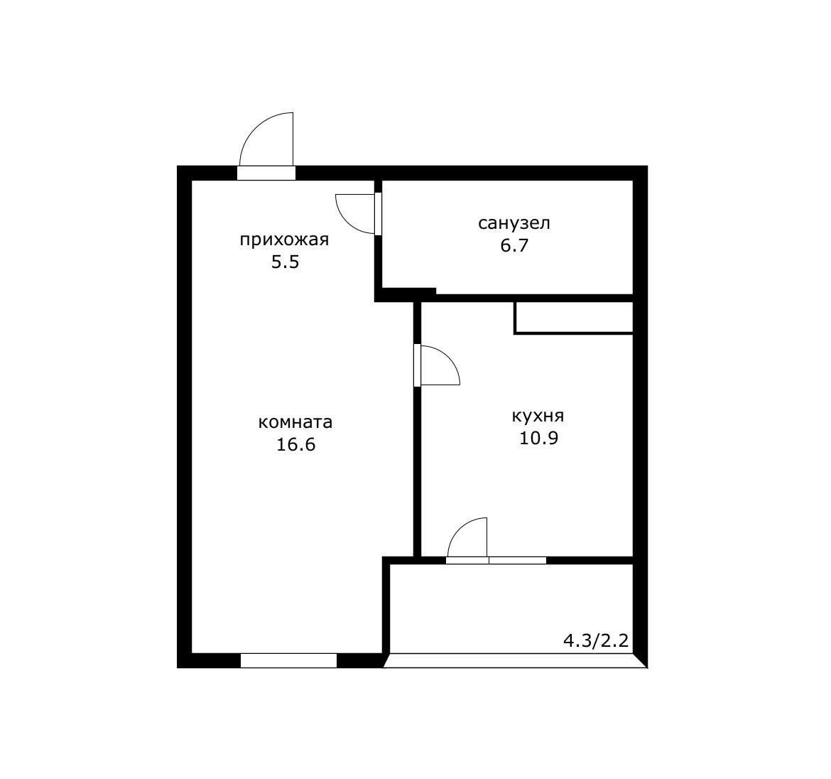 Фото №3: 1-комнатная квартира 41 м² - Краснодар, Прикубанский внутригородской округ, мкр. жилой комплекс Зеленодар