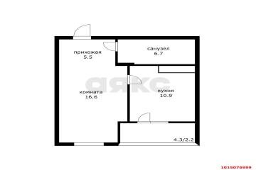 Фото №1: 1-комнатная квартира 41 м² - Краснодар, мкр. жилой комплекс Зеленодар, 