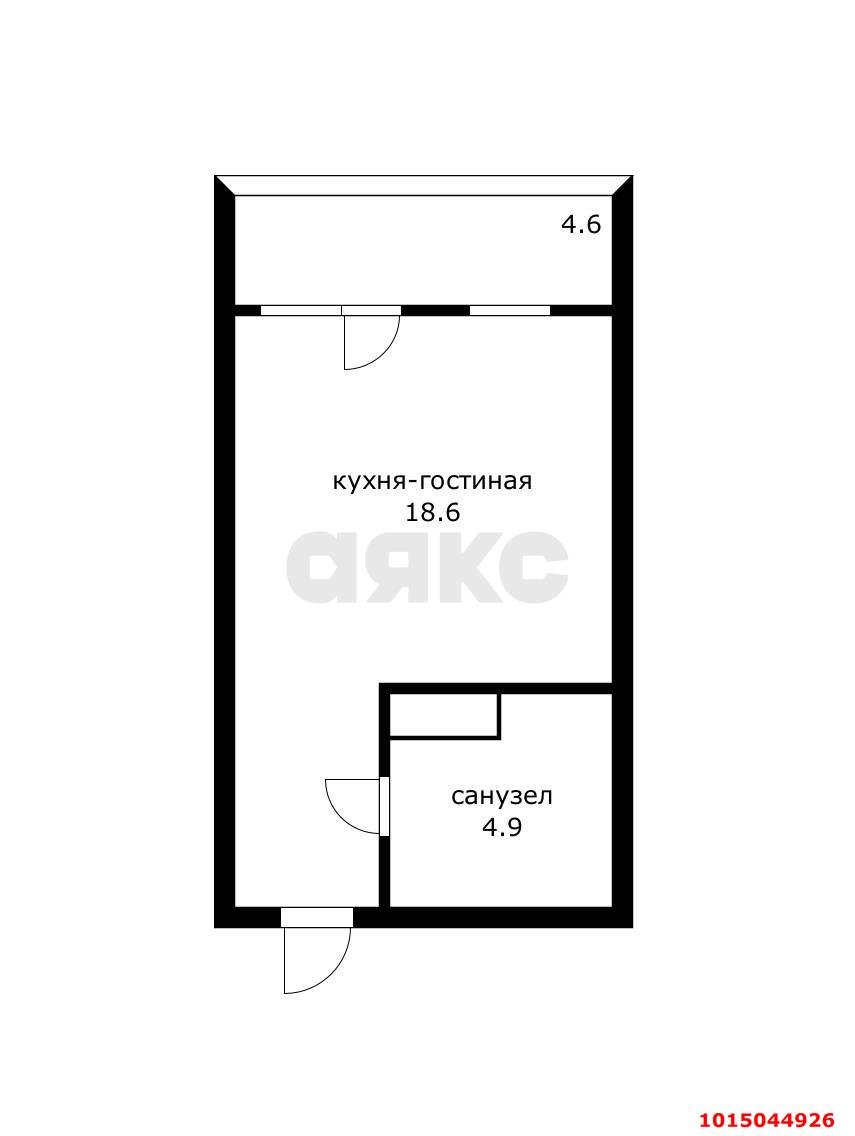 Фото №14: Студия 28 м² - Краснодар, ЖК Все Свои Вип, ул. Колхозная, 5/2