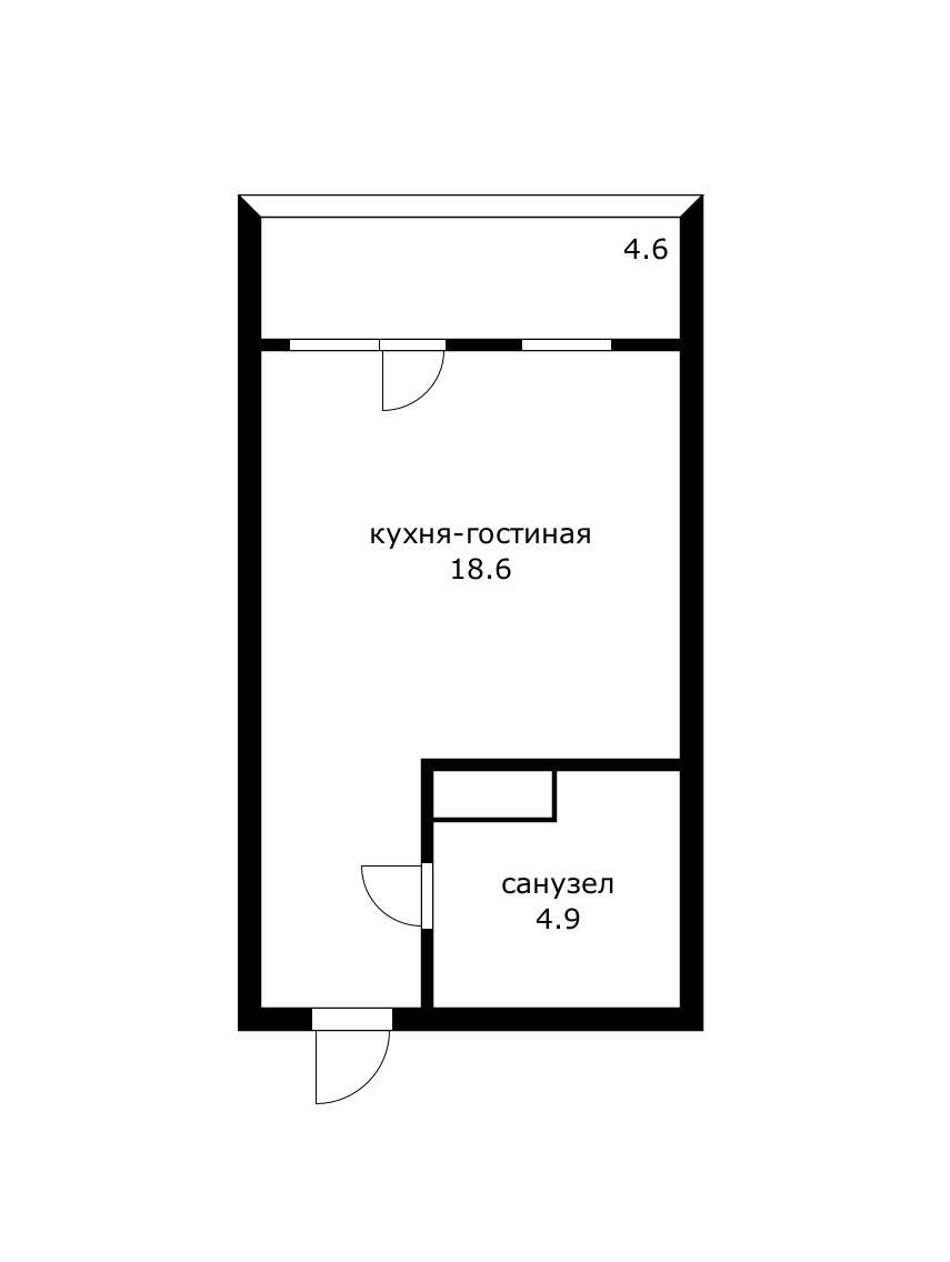 Фото №14: Студия 28 м² - Краснодар, Центральный внутригородской округ, Табачная Фабрика, мкр. ЖК Все Свои Вип, ул. Колхозная, 5/2