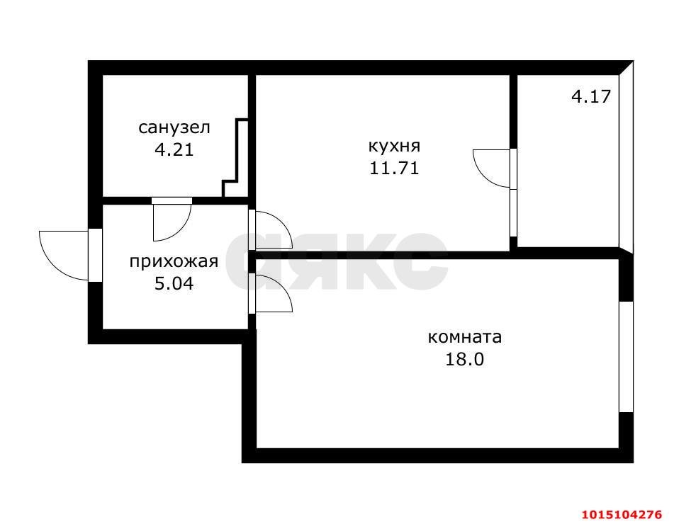 Фото №9: 1-комнатная квартира 43 м² - Краснодар, 4-й квартал, ул. имени Героя Николая Шевелёва, 3
