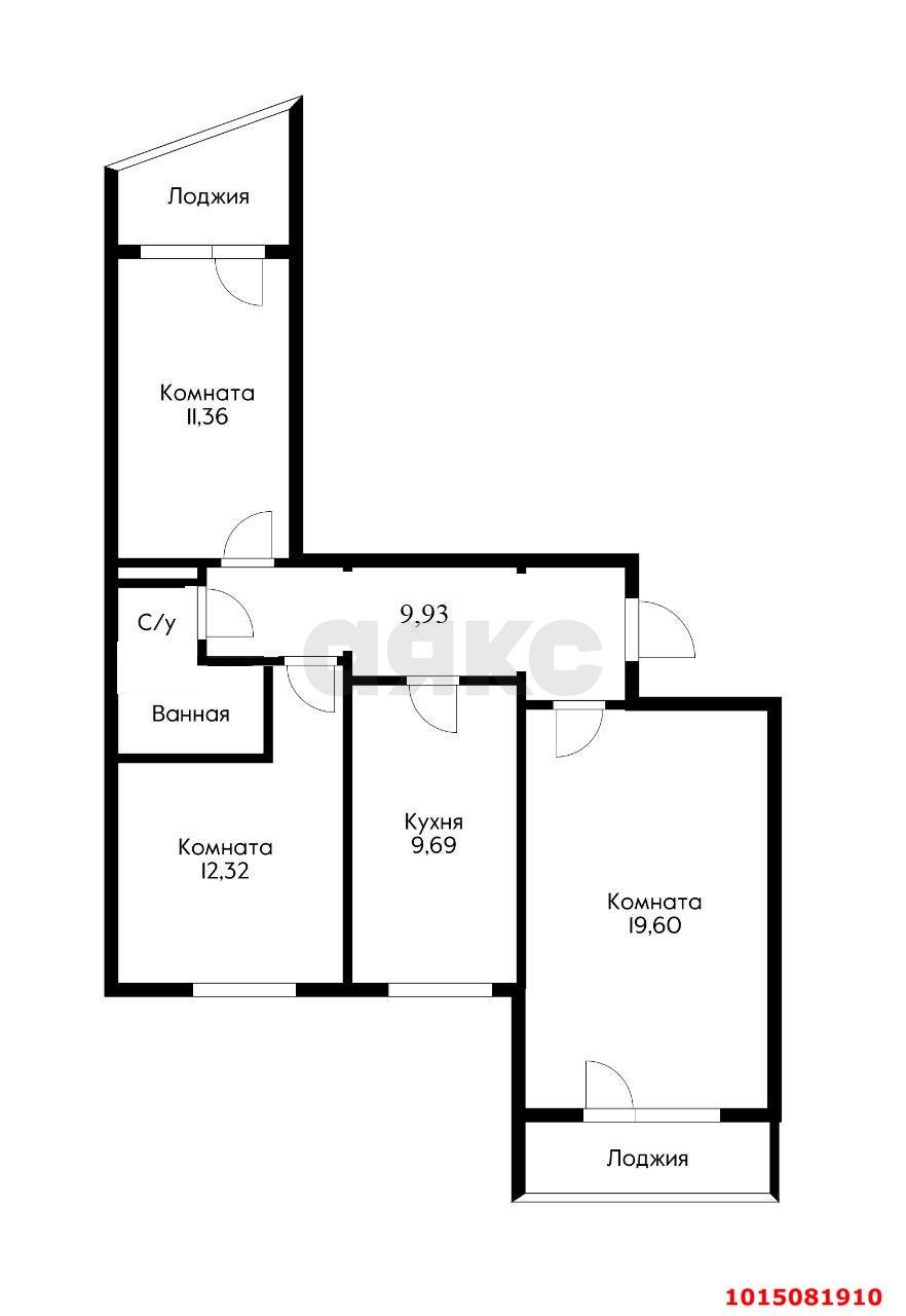 Фото №19: 3-комнатная квартира 76 м² - Краснодар, Юбилейный, ул. Рождественская набережная, 21