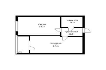 Фото №5: 1-комнатная квартира 39 м² - Краснодар, мкр. Прикубанский внутригородской округ, ул. Душистая, 50