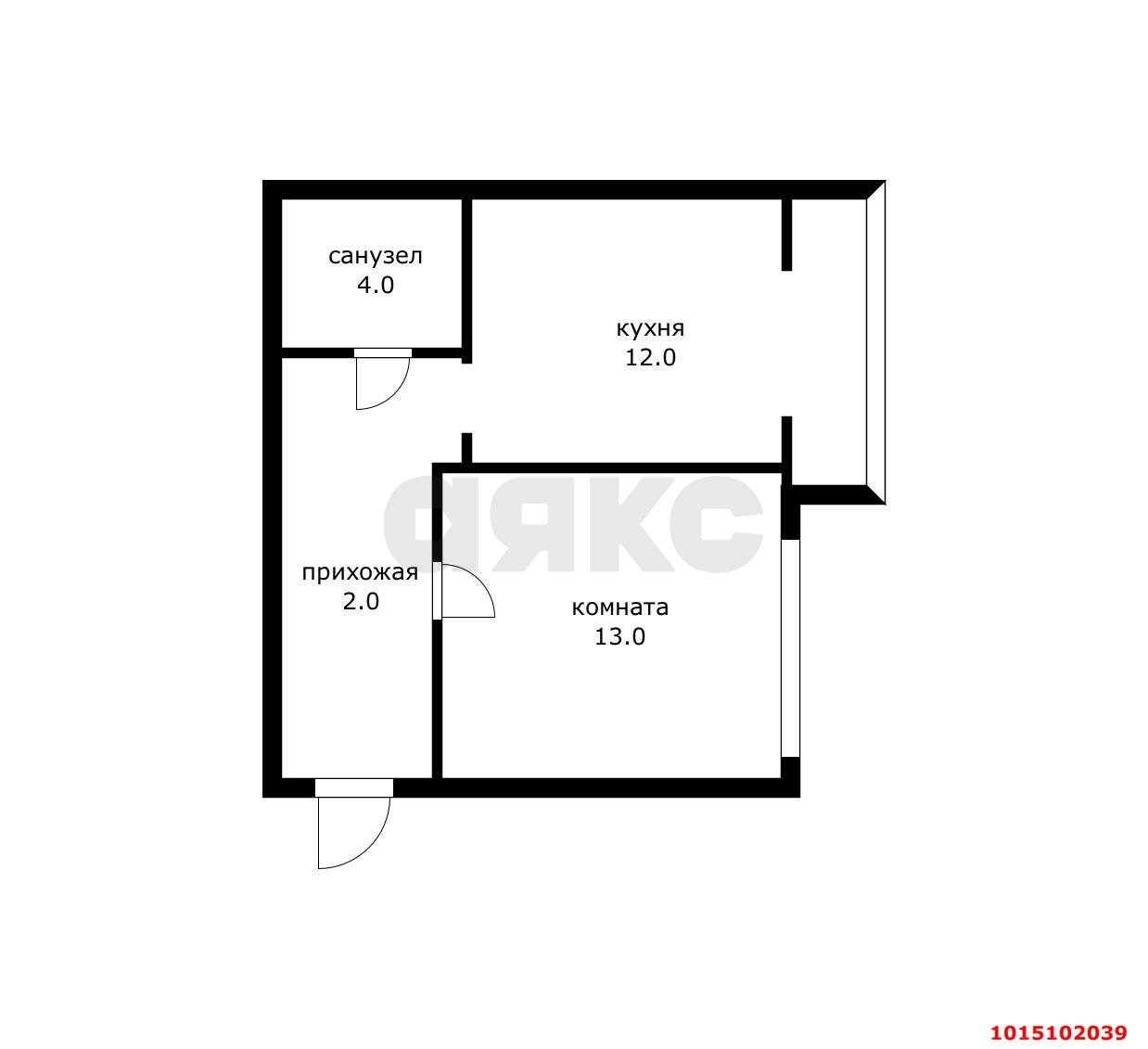 Фото №15: 1-комнатная квартира 31 м² - Новая Адыгея, ул. Бжегокайская, 31/9к1