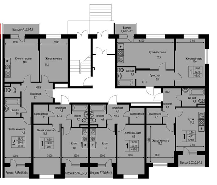Фото №9: 1-комнатная квартира 41 м² - Берёзовый, Прогресс, жилой комплекс Прогресс, жилой комплекс Нова Вита, мкр. Прикубанский внутригородской округ, ул. имени А.Н. Лодыгина, 6лит7