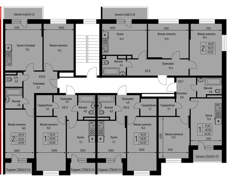 Фото №9: 1-комнатная квартира 40 м² - Берёзовый, Прогресс, жилой комплекс Прогресс, жилой комплекс Нова Вита, мкр. Прикубанский внутригородской округ, ул. имени А.Н. Лодыгина, 6лит7