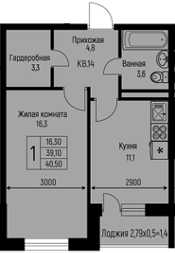 Фото №1: 1-комнатная квартира 40 м² - Берёзовый, Прогресс, жилой комплекс Прогресс, жилой комплекс Нова Вита, мкр. Прикубанский внутригородской округ, ул. имени А.Н. Лодыгина, 6лит7