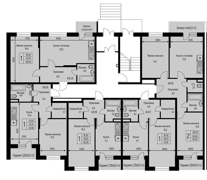 Фото №9: 1-комнатная квартира 42 м² - Берёзовый, Прогресс, жилой комплекс Прогресс, жилой комплекс Нова Вита, мкр. Прикубанский внутригородской округ, ул. имени А.Н. Лодыгина, 6лит7
