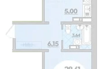 Фото №1: 2-комнатная квартира 46 м² - Краснодар, мкр. жилой комплекс Квартал № 6, 