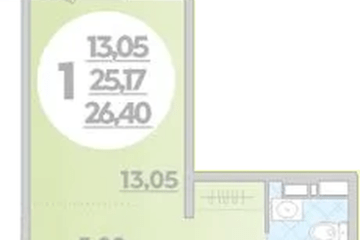 Фото №1: Студия 26 м² - Краснодар, мкр. жилой комплекс Квартал № 6, 