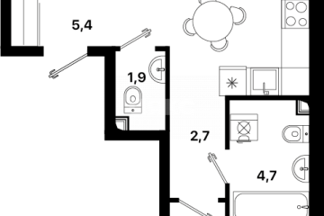 Фото №4: 2-комнатная квартира 61 м² - Мариуполь, р. Жовтневый, ул. Георгиевская, 12