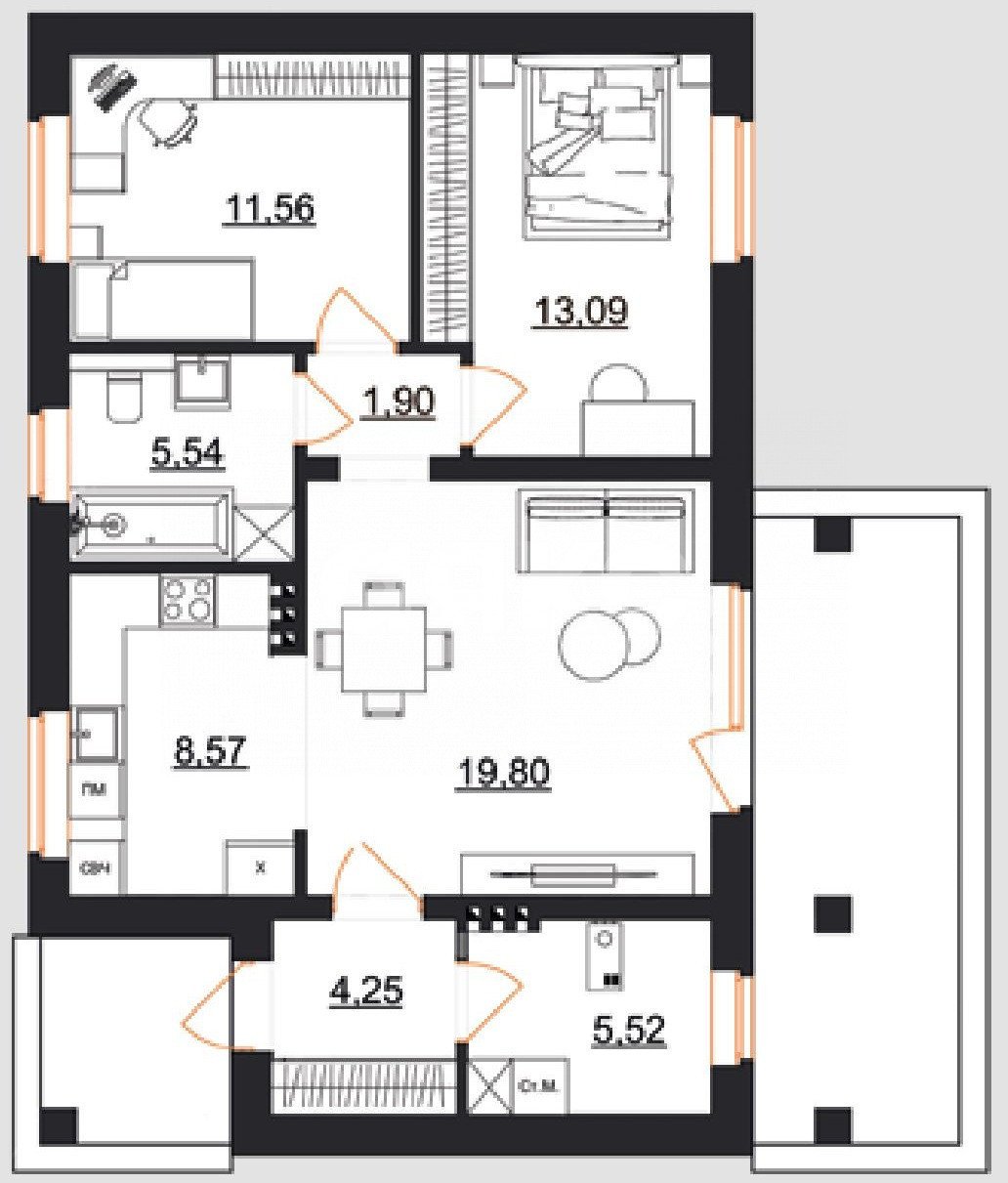 Фото №3: Земельный участок под ИЖС 17 сот. - Роскошное