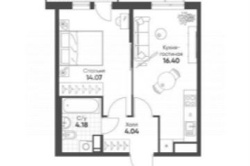 Фото №3: 1-комнатная квартира 39 м² - Мариуполь, р. Жовтневый, 
