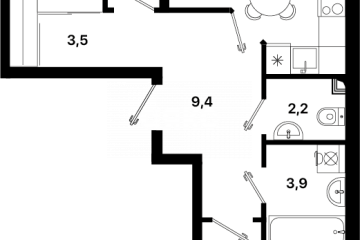 Фото №4: 2-комнатная квартира 65 м² - Мариуполь, мкр. ЖК Аура, б-р Богдана Хмельницкого, 12