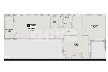 Фото №1: 2-комнатная квартира 60 м² - Мариуполь, мкр. ЖК Резиденция, пр-кт Строителей, 93