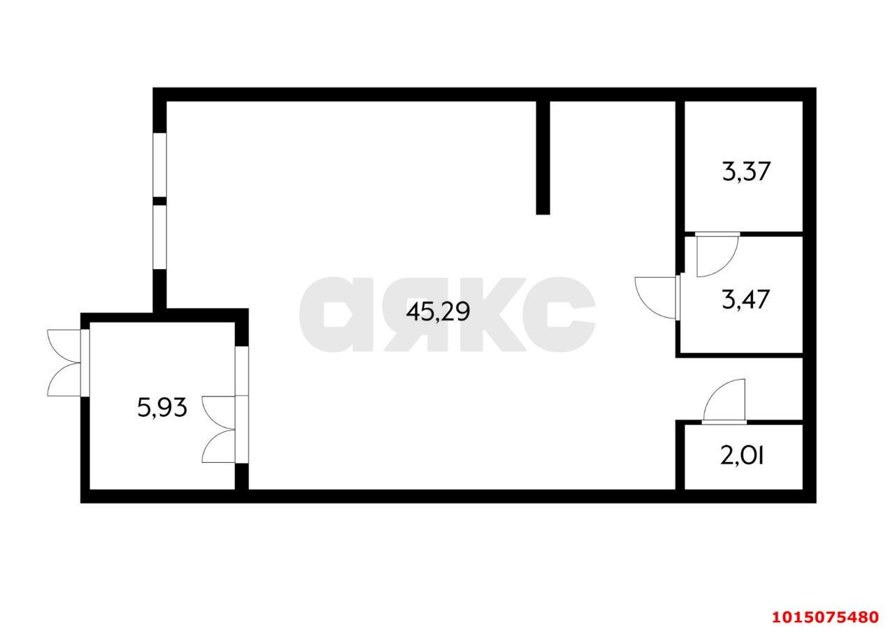 Фото №6: Торговое помещение 61 м² - Краснодар, 1-й квартал, ул. Домбайская, 61