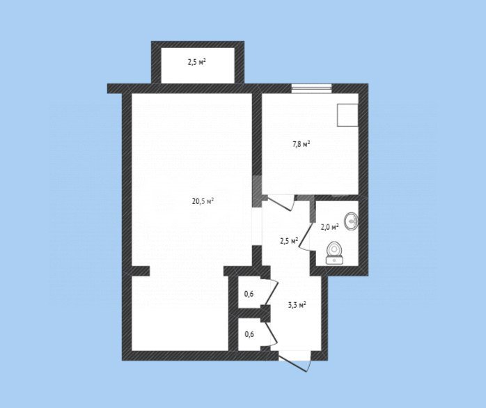 Фото №7: 1-комнатная квартира 38 м² - Луганск, Жовтневый, мкр. 31-й квартал, 22